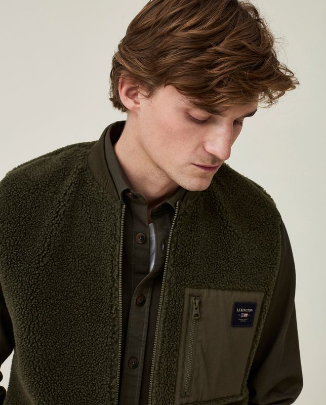 Mattia Pile Vest Green